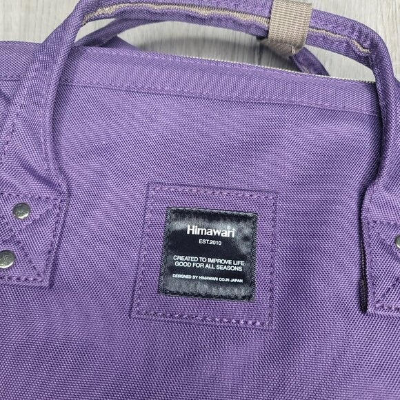 Himawari Large Capacity Purple Backpack With USB Port & Multiple Pockets travel - Picture 5 of 11